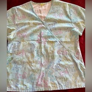 Nursing scrub top, Scooby Doo.